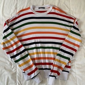 Brandy Melville rainbow striped sweater